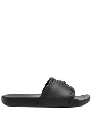 Just Cavalli debossed-logo slip-on slides - Black