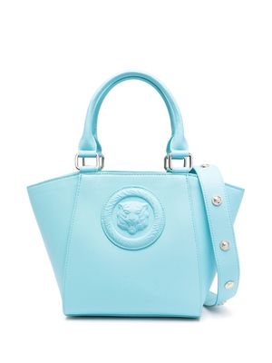 Just Cavalli embossed-logo tote bag - Blue