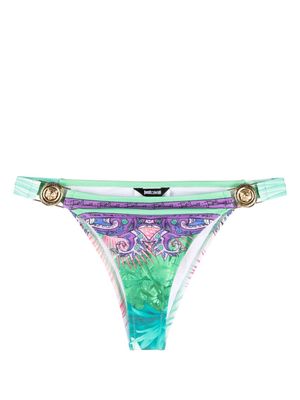 Just Cavalli graphic-print bikini bottom - Green