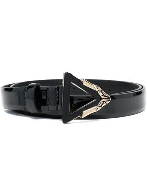 Just Cavalli high-shine triangle-buckle belt - Black
