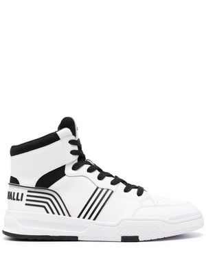 Just Cavalli high-top leather sneakers - White