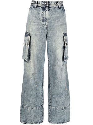 JUST CAVALLI high-waist wide-leg jeans - Blue