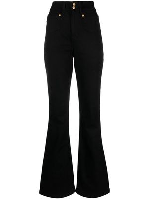 Just Cavalli high-waisted slim-fit flared jeans - Black