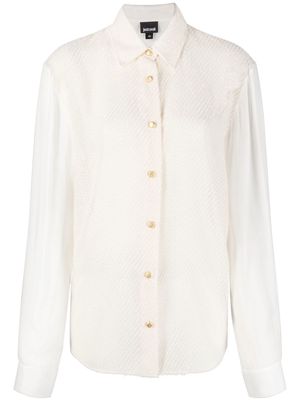 Just Cavalli hybrid button-up shirt - White