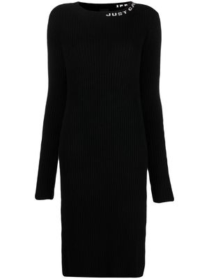 Just Cavalli knitted wool dress - Black