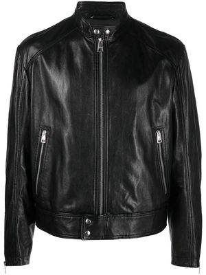 Just Cavalli leather biker jacket - Black
