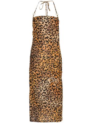 Just Cavalli leopard-print dress - Brown