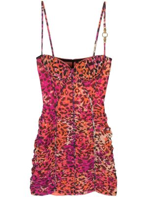 Just Cavalli leopard-print dress - Purple