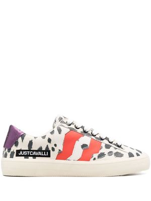 Just Cavalli leopard-print low-top sneakers - Neutrals