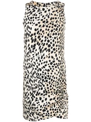 Just Cavalli leopard-print mini dress - Neutrals