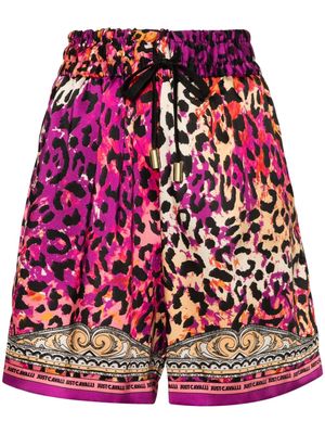 Just Cavalli leopard-print shorts - Pink