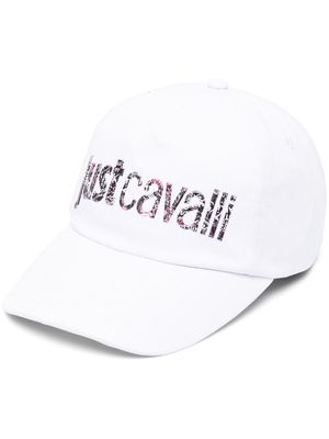 Just Cavalli logo-appliqué baseball cap - White