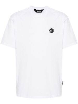 Just Cavalli logo-appliqué cotton Tshirt - White