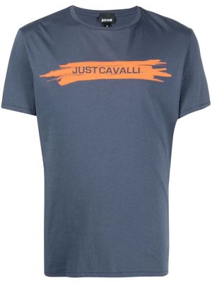 Just Cavalli logo cotton T-shirt - Blue