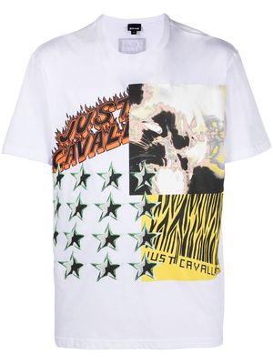 Just Cavalli logo cotton t-shirt - White
