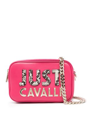 Just Cavalli logo-lettering cross body bag - Pink