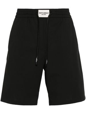 Just Cavalli logo-patch bermuda shorts - Black