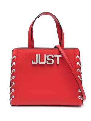 Just Cavalli logo-plaque bag - Red