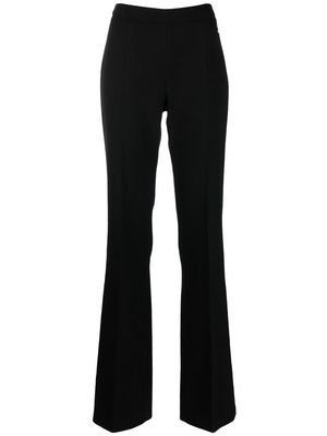 Just Cavalli logo-plaque flared tailored trousers - Black