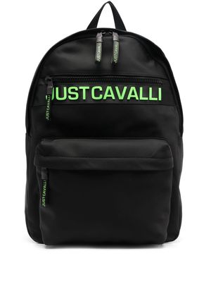 Just Cavalli logo-print backpack - Black