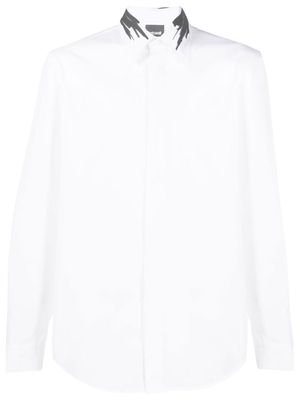 Just Cavalli logo-print button-up shirt - White