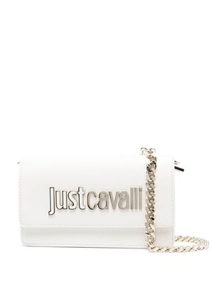 Just Cavalli logo-print crossbody bag - White