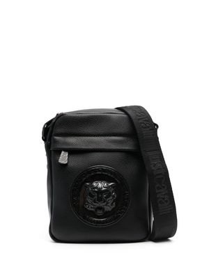 Just Cavalli logo print messenger bag - Black