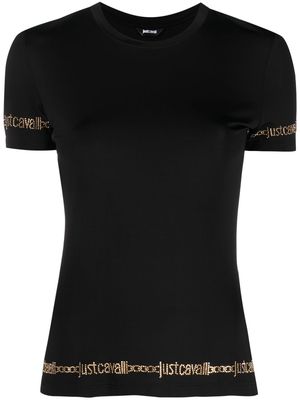 Just Cavalli logo-print round-neck T-shirt - Black