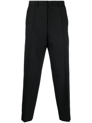 Just Cavalli logo-tag tapered trousers - Black