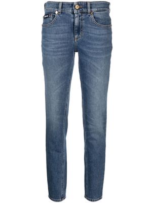 Just Cavalli low-rise stretch-cotton skinny jeans - Blue