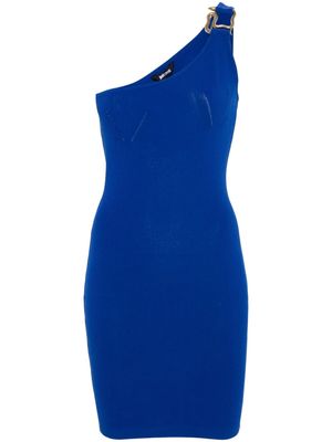 Just Cavalli one-shoulder ribbed mini dress - Blue
