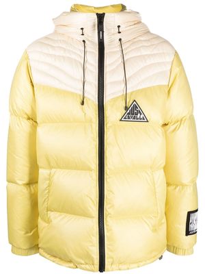 Just Cavalli padded hooded down jacket - Yellow