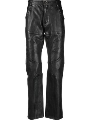 Just Cavalli panelled straight-leg trousers - Black