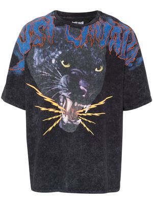 Just Cavalli panther-print T-shirt - Grey