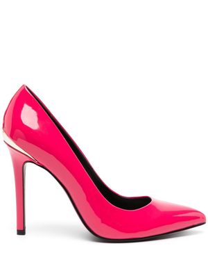Just Cavalli patent 100mm pointed-toe pumps - Pink