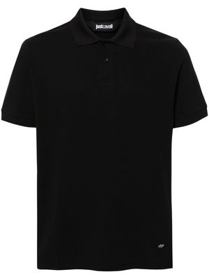 Just Cavalli piqué-weave polo shirt - Black