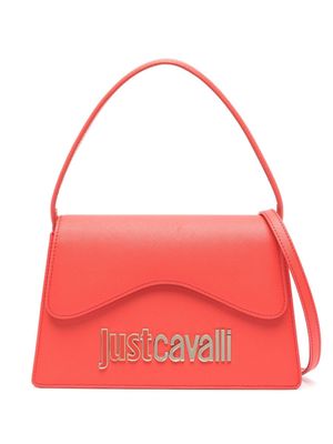 Just Cavalli Range logo-plaque textured tote bag