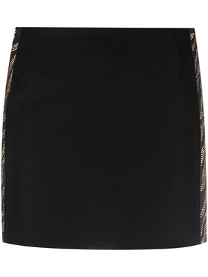 Just Cavalli rhinestone-embellished miniskirt - Black