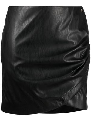 Just Cavalli ruched mini skirt - Black