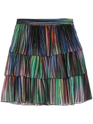 Just Cavalli ruffled striped skirt - Blue