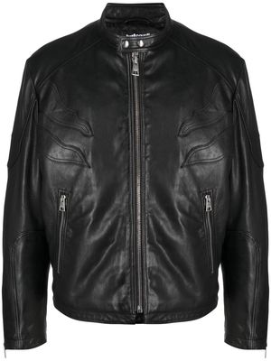 Just Cavalli Tiger-motif zip-up jacket - Black
