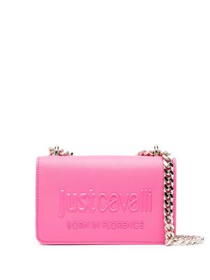 Just Cavalli tonal logo-plaque cross body bag - Pink