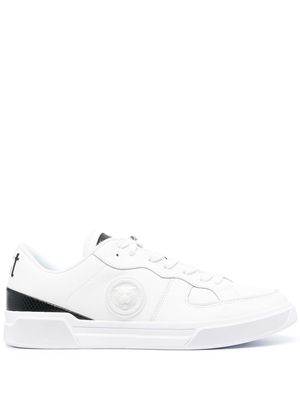 Just Cavalli two-tone leather trainers - White