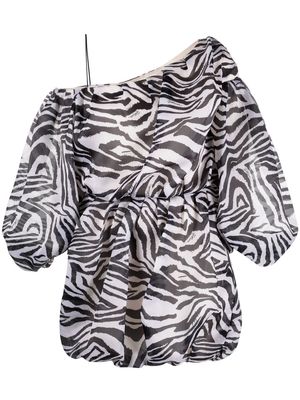 Just Cavalli zebra-print dress - Black