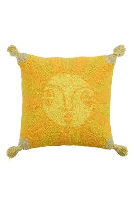 Justina Blakeney Emuna Hook Wool & Cotton Accent Pillow in Yellow
