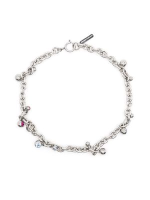 Justine Clenquet Bless crystal choker necklace - Silver
