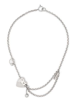 Justine Clenquet Curtis heart-pendant necklace - Silver