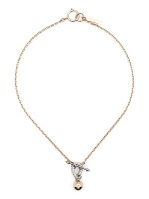 Justine Clenquet Darcy crystal choker necklace - Gold