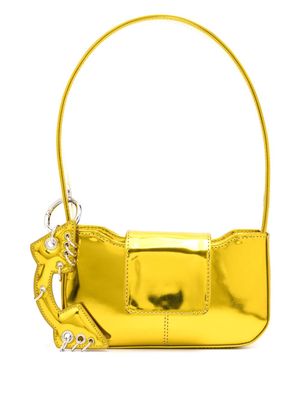 Justine Clenquet Dylan metallic patent tote bag - Yellow