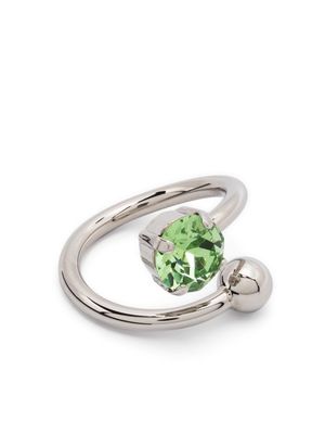 Justine Clenquet Jackie crystal ring - Silver